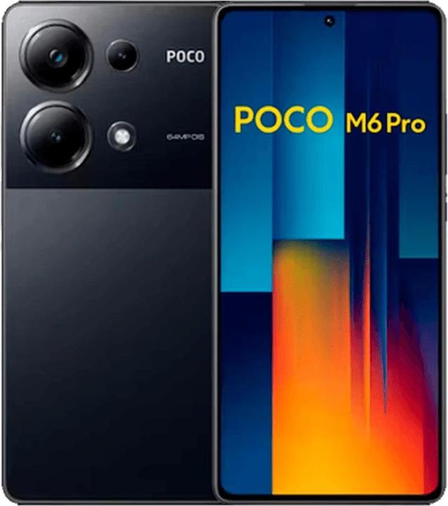 Actual product image Xiaomi Poco M6 Pro (512 GB, Black, 6.67", Hybrid Dual SIM, 4G)
