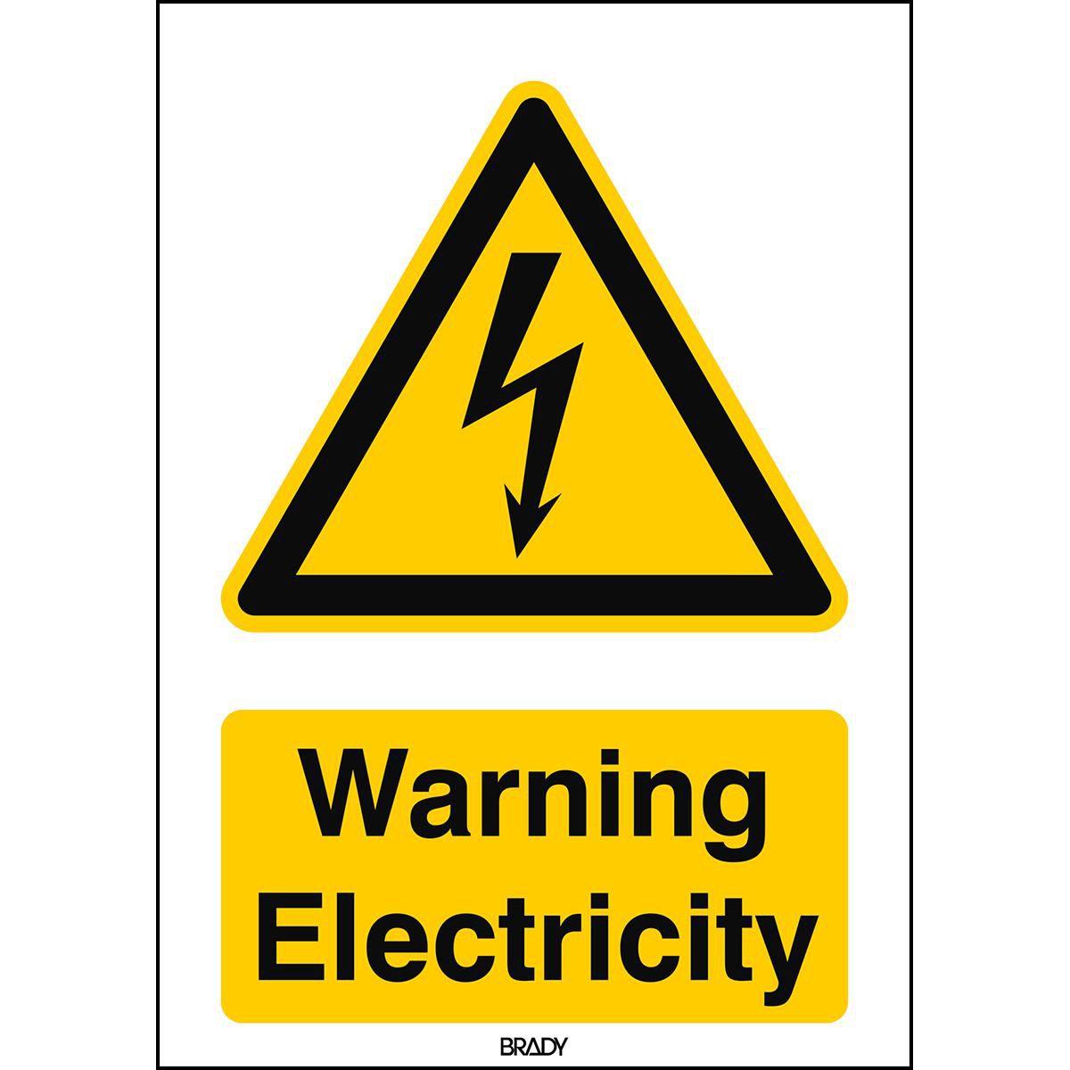 Thumbnail - Brady, Sicherheitskennzeichnung, ISO 7010 Sign - Warning