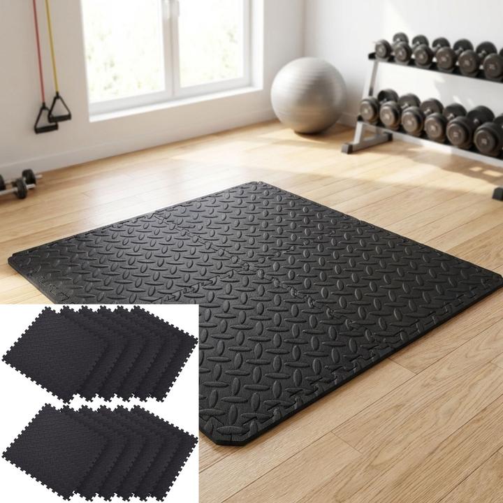 Produktbild Excellent Houseware Fitnessmatten, Schaumstoff, 12er Set (1 cm)