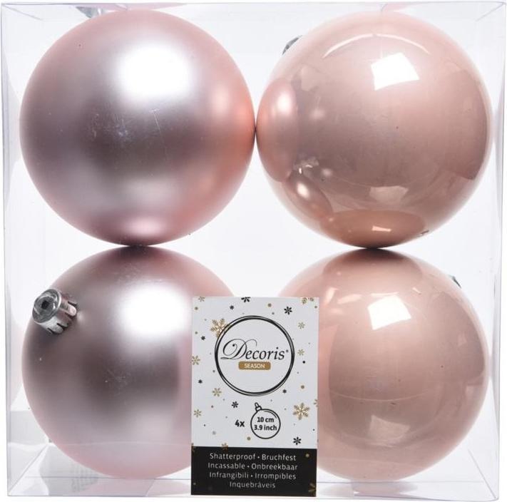 Actual product image Kaemingk Shatterproof single-coloured Christmas baubles (pack of 4) (4 x)
