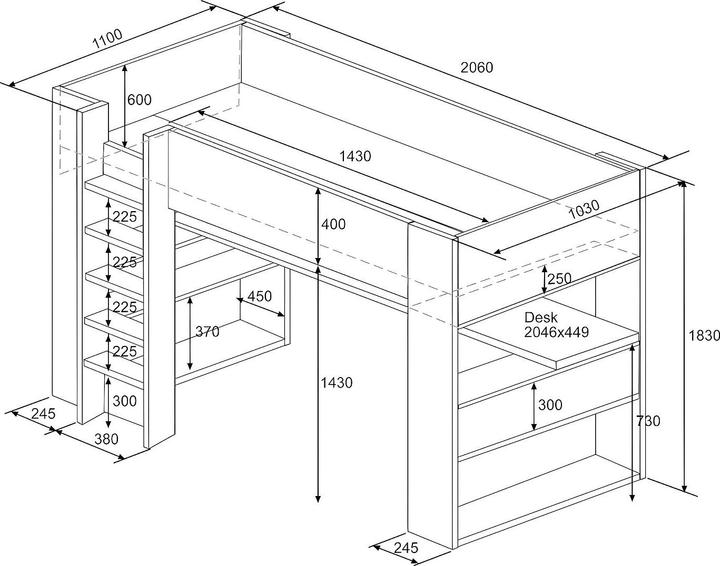 Produktbild Vente-unique Noah (90 x 200 cm)