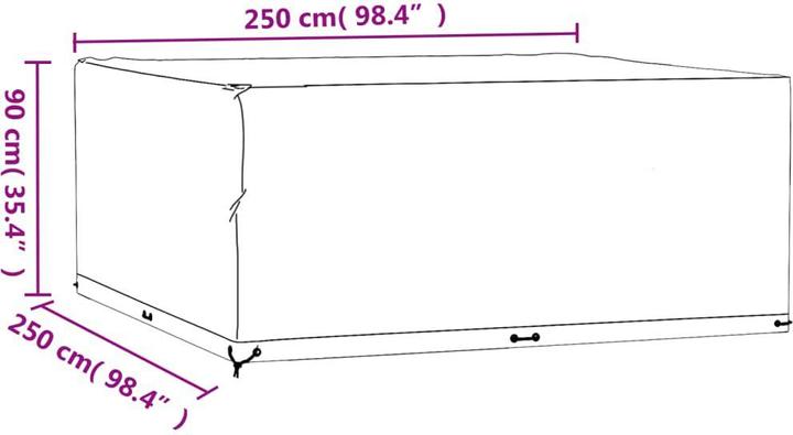 Image du produit vidaXL Gartenmöbel Abdeckung