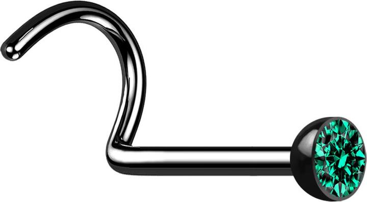 Image du produit Star Piercing Fausse spirale avec motif de serpent (sans laiton, Acier chirurgical 316L)