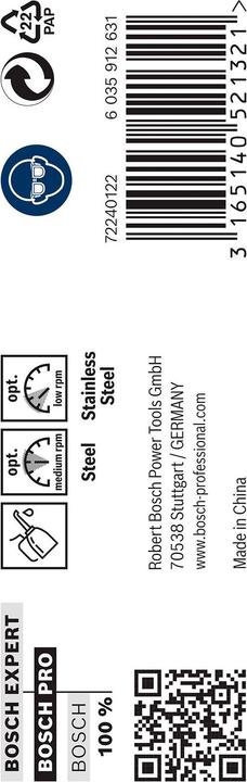 Produktbild Bosch Professional Zubehör PRO Stainless Steel HSS-Co Spiralbohrer, 9.5 x 81 x 125 mm (9.5 mm)