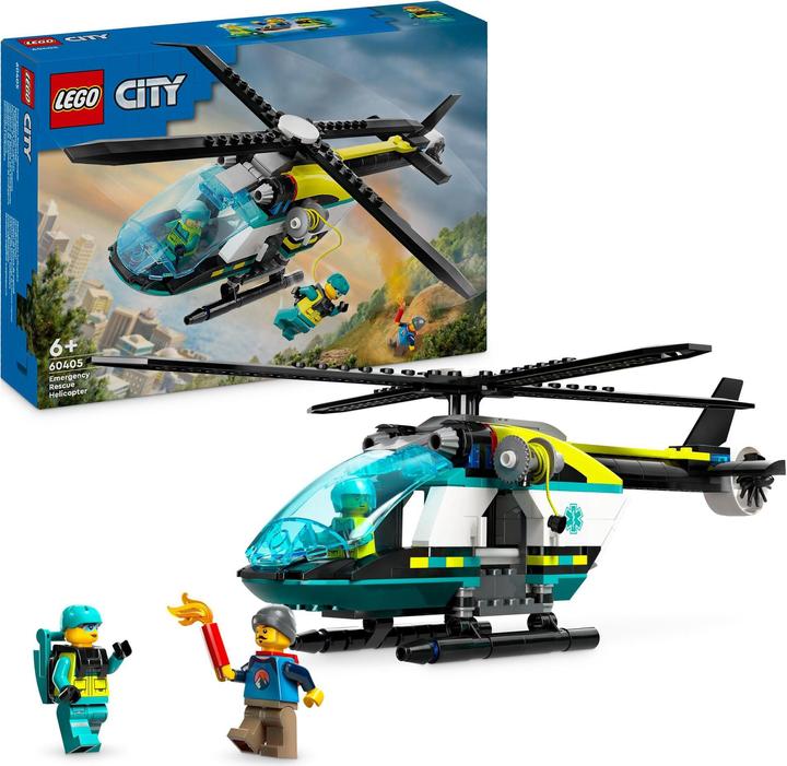 Immagine prodotto LEGO Elicottero di soccorso (60405, LEGO City)