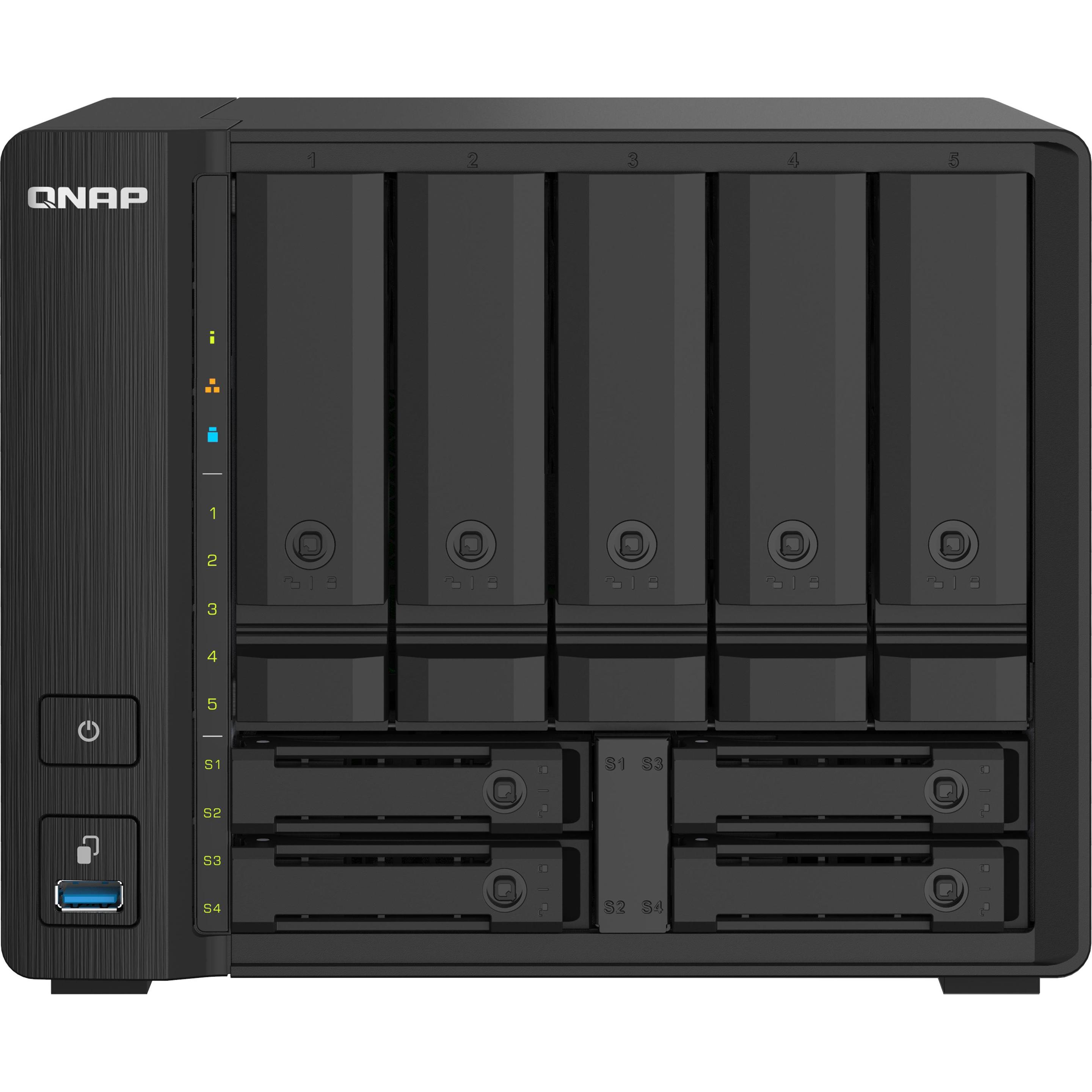 QNAP TS-932PX-4G (0 TB), NAS, Schwarz