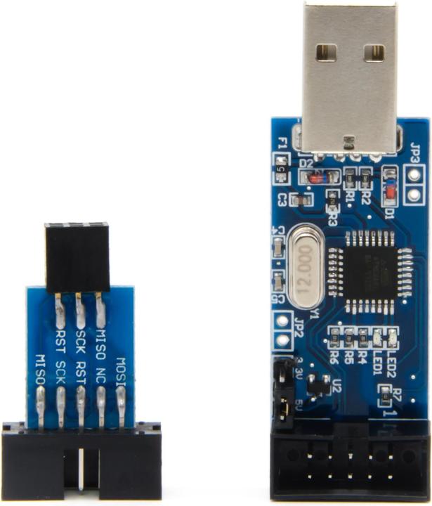 Produktbild Purecrea USBasp AVR Programmer USB ISP mit Adapter Stecker