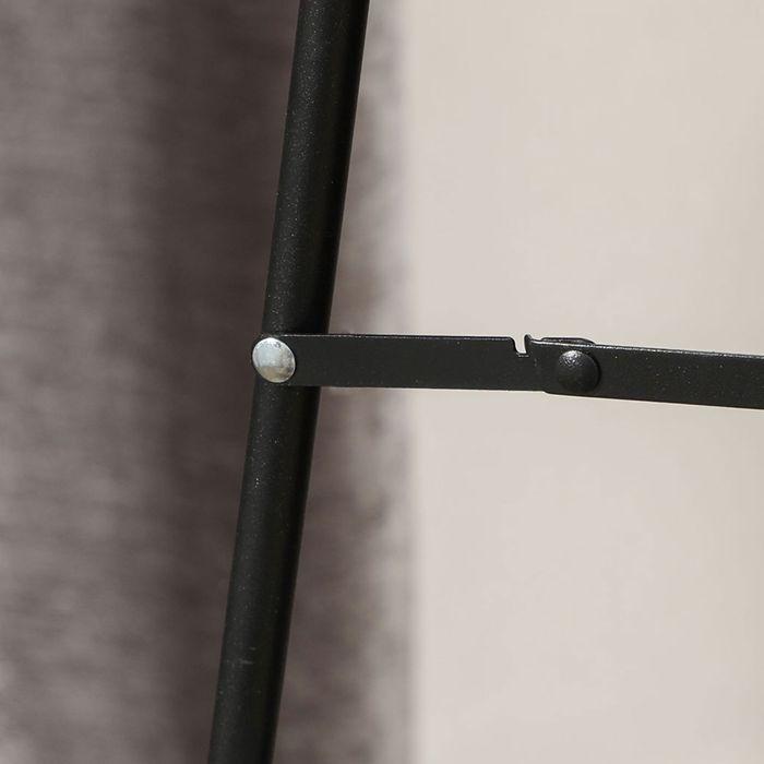 Produktbild Swisshandel24 Ganzkörperspiegel 50 x 160 cm Standspiegel mit samtartiger Rahmenbezug, Weiss (50 x 160 cm)