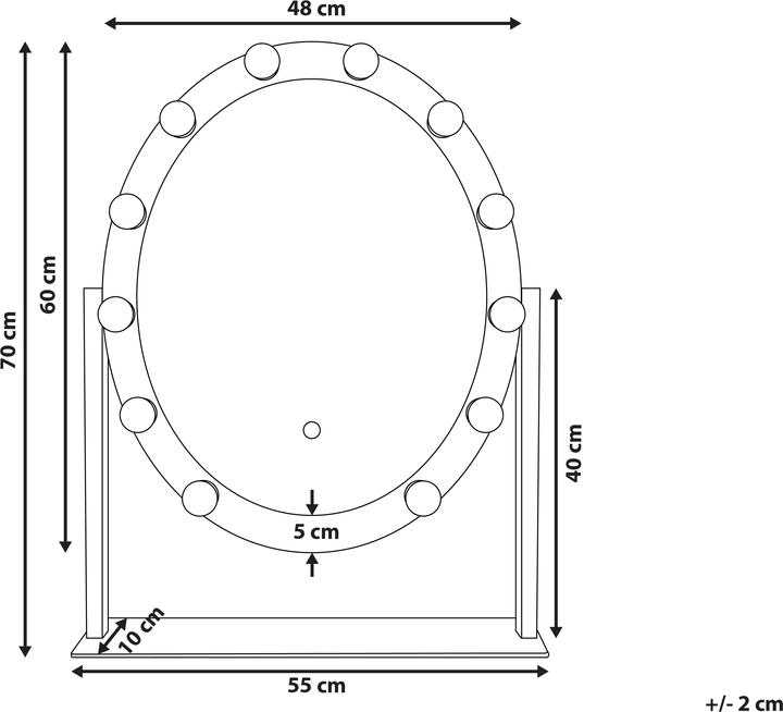 Productafbeelding Beliani Rostrenes (50 x 60 cm)