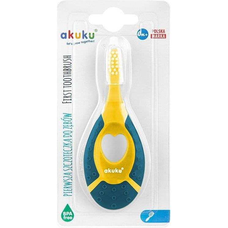 Akuku, Spazzolino manuale, A0158 SPAZZOLINO 0-2 BLU NAVY (1 x)