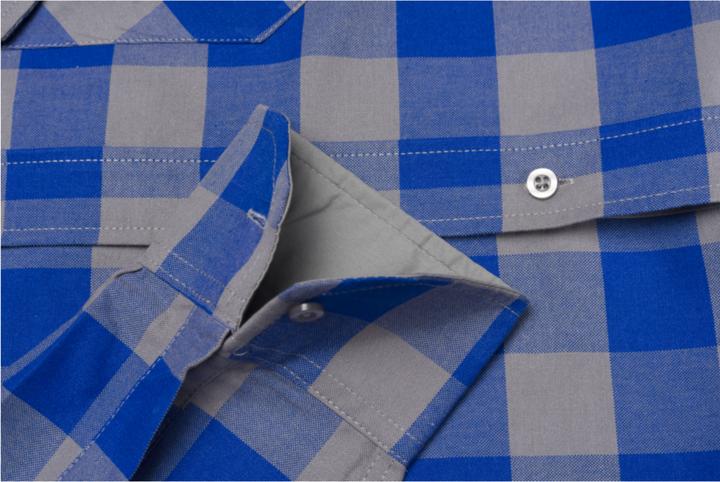 Produktbild Planam Squarehemd 1/1 Arm rot/zink 37/38 39/40 (40)