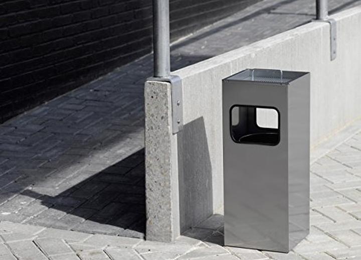 Immagine prodotto Durable Cestino per rifiuti con posacenere 17 l, antracite (19 l)