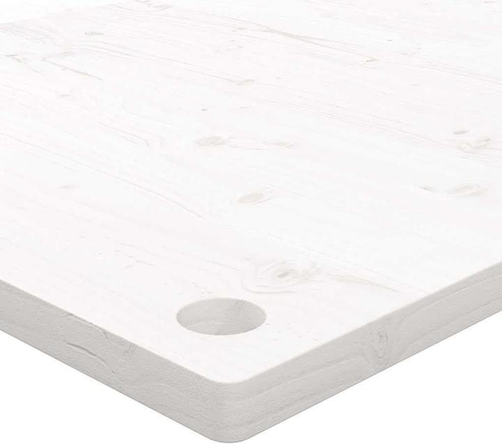 Produktbild VidaXL Schreibtischplatte Weiss 100x60x2,5 cm Massivholz Kiefer (100 x 60 x 2.5 cm)