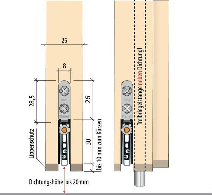 Image du produit Planet Joints de porte abaissés US