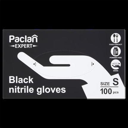 Produktbild Paclan Exp Nitrile Gloves Black 100pcs Boxs (S)