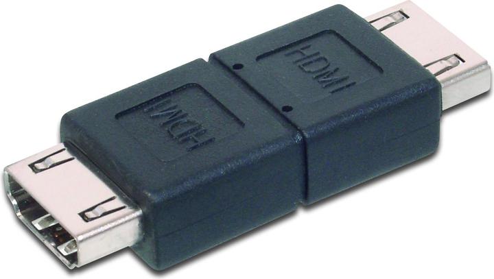 Actual product image Digitus ASSMANN HDMI adapter type A Bu/Bu Ultra HD 60p sw (HDMI, 8.50 cm)