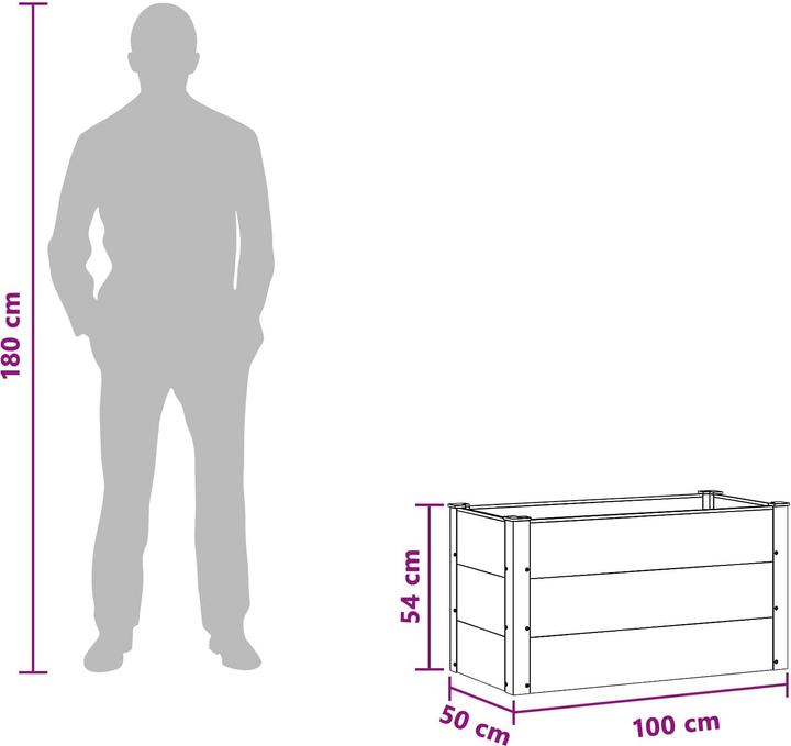 Produktbild vidaXL Garten Pflanzkasten