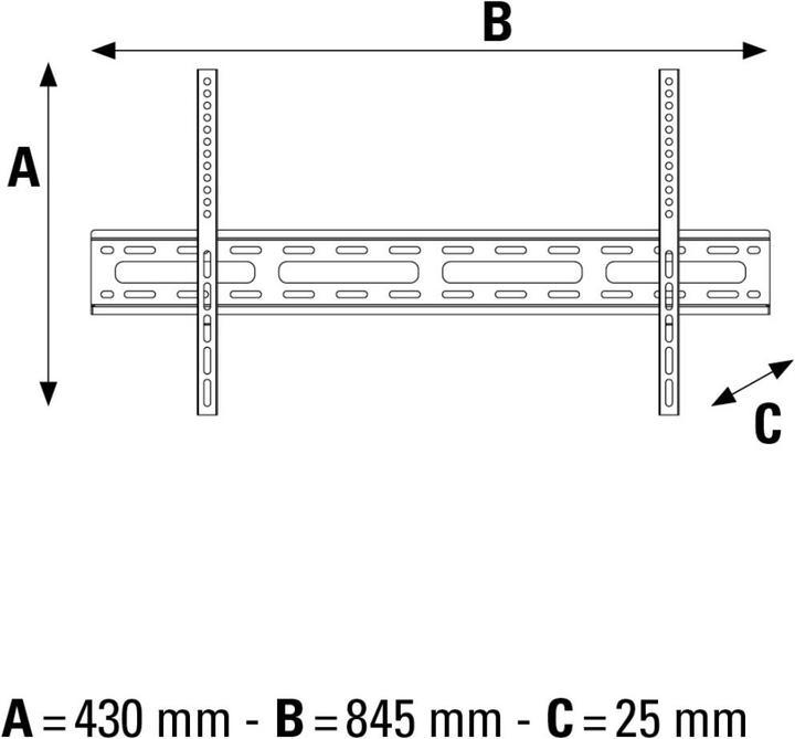 Produktbild Hama Fix (Wand, 75", 60 kg)