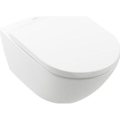 Villeroy & Boch, Toilette + Bidet, V&B Wand-WC SUBWAY 3.0 ti., spülrandlos, mit TwistFlush we