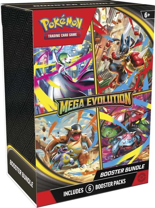 Actual product image Pokémon Pokemon Trading Card Mega Evolution Booster Bundle 6 Booster (English, Booster display, Booster Pack)