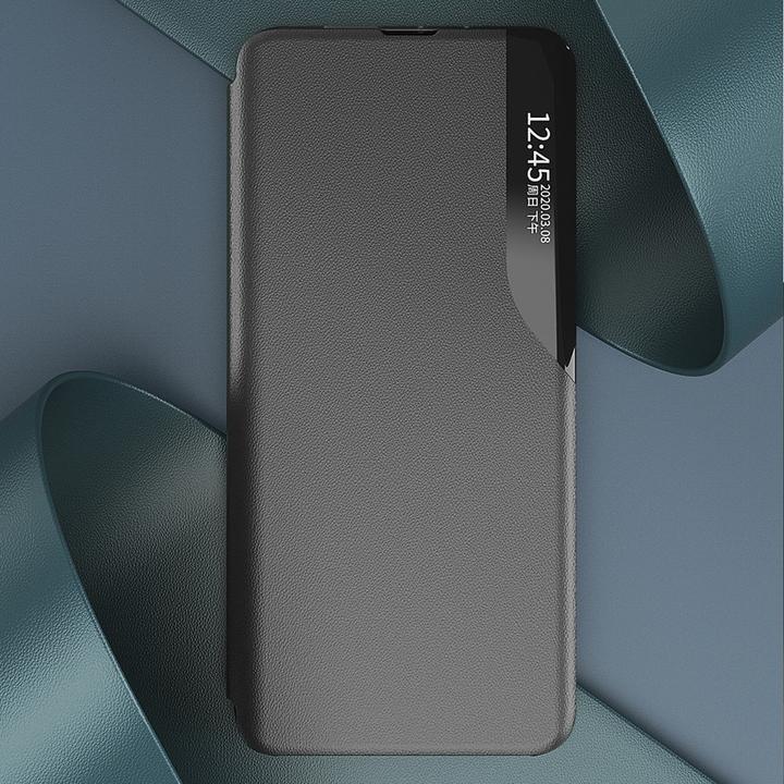 Image du produit Hurtel Eco Leather View Case Hülle für Samsung Galaxy S25 mit Klappständer - Schwarz (Samsung Galaxy S25)