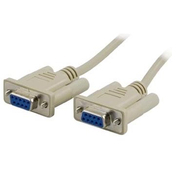 Deltaco Kbl nollmodem DB9f-9f 5m (5 m), Schnittstellenkabel