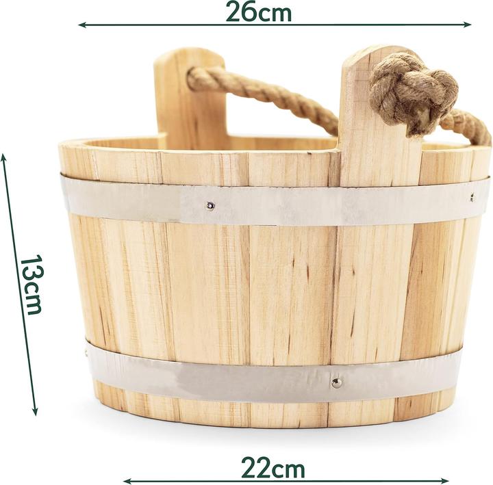 Produktbild CozyNature Sauna-Eimer mit Kelle