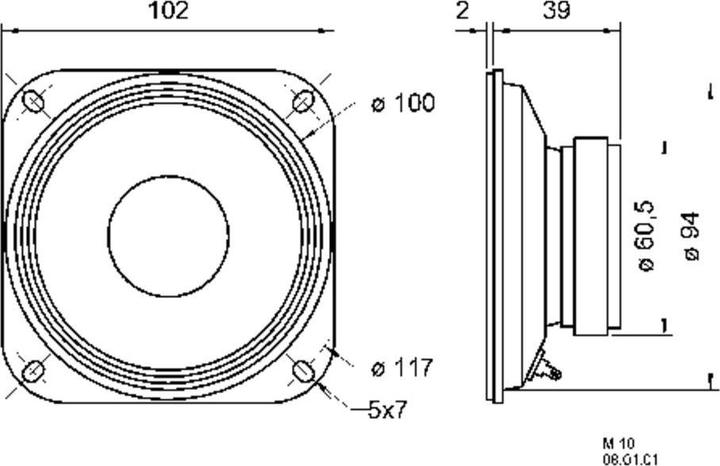 Actual product image Visaton 10 Cone midrange