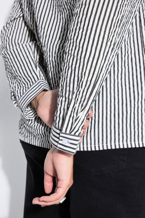 Immagine prodotto Studio Untold Camicia dal taglio oversize in seersucker con righe (58)