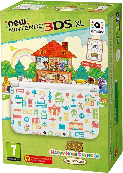 Actual product image Nintendo New 3DS XL + Animal Crossing Happy Home Designer