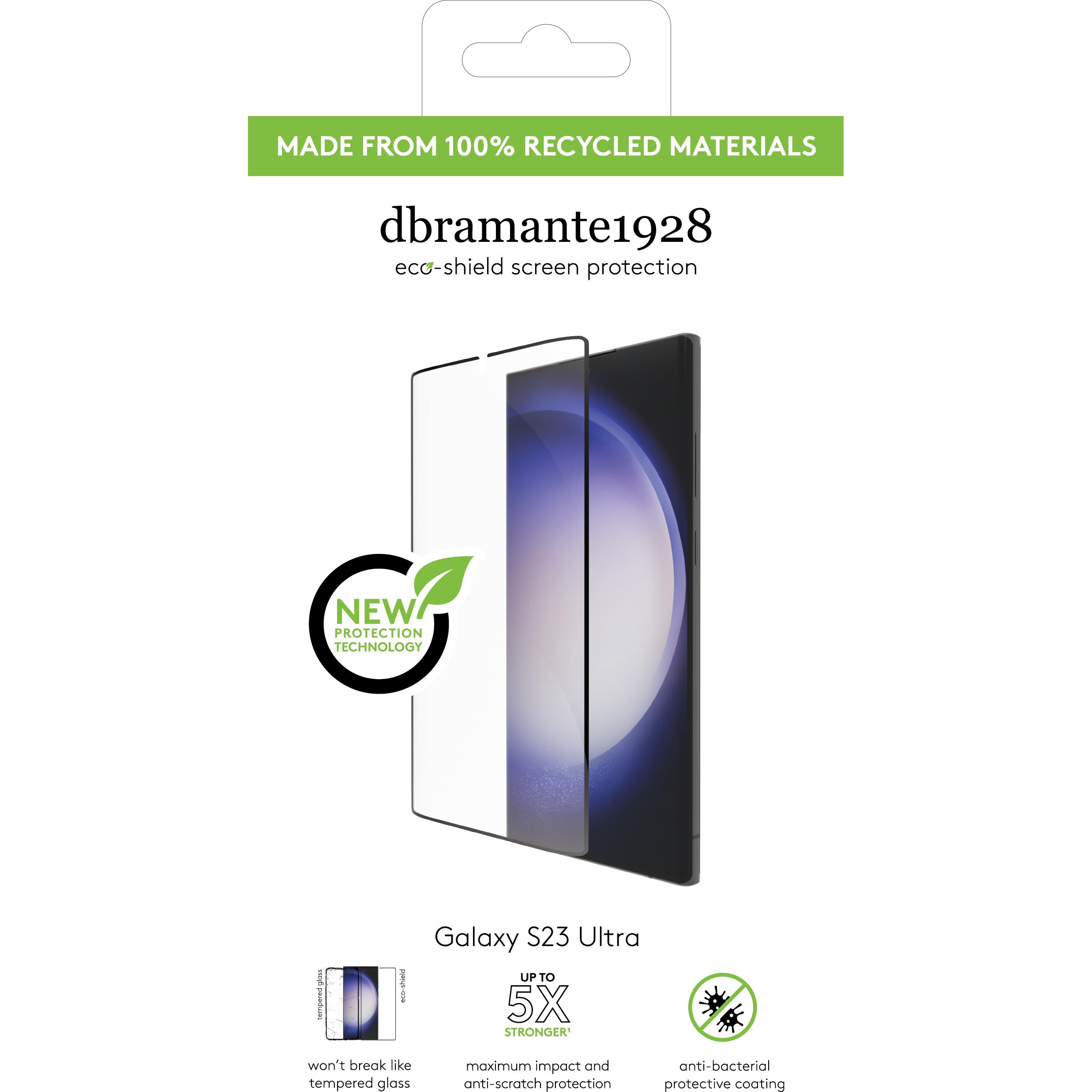 Thumbnail - dbramante1928 Eco-Shield (1 Stück, Samsung Galaxy S23 Ultra), Smartphone Schutzfolie, Schwarz