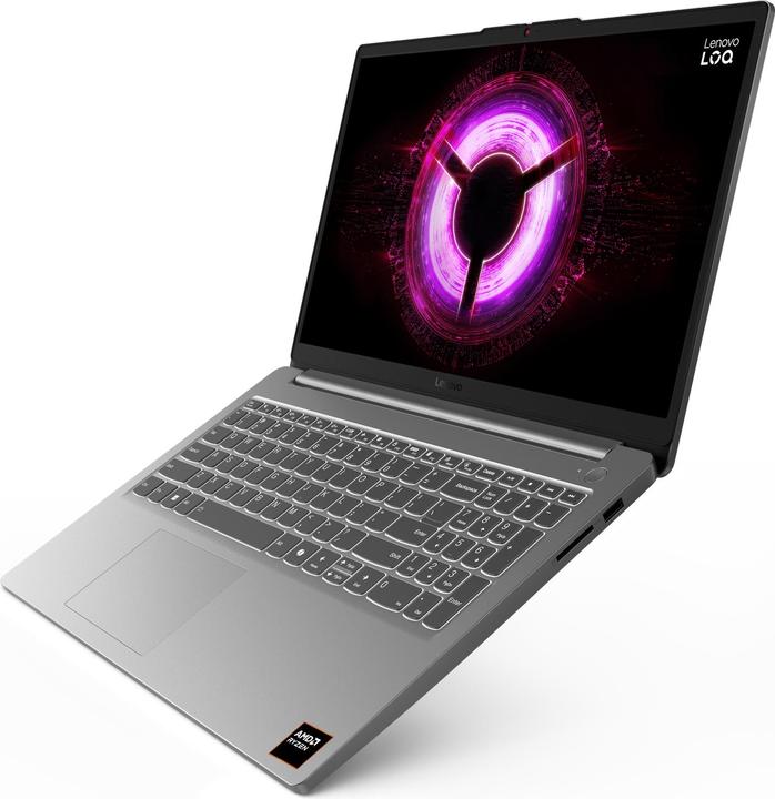 Actual product image Lenovo LOQ RTX 3050 (15.60", 512 GB, 16 GB, DE, AMD Ryzen 5 7535HS)