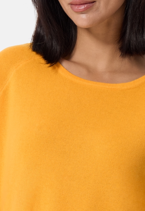 Actual product image Cash-Mere Kaschmir Rundhals Pullover mit Seitenschlitzen (L)