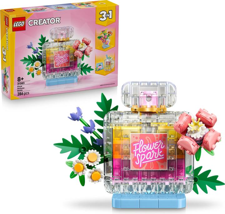 LEGO Parfümflasche mit Blumendeko