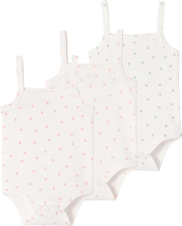 Produktbild Vertbaudet Mädchen Baby Trägerbodys 3er-Pack Bio-Baumwolle (92, 98)
