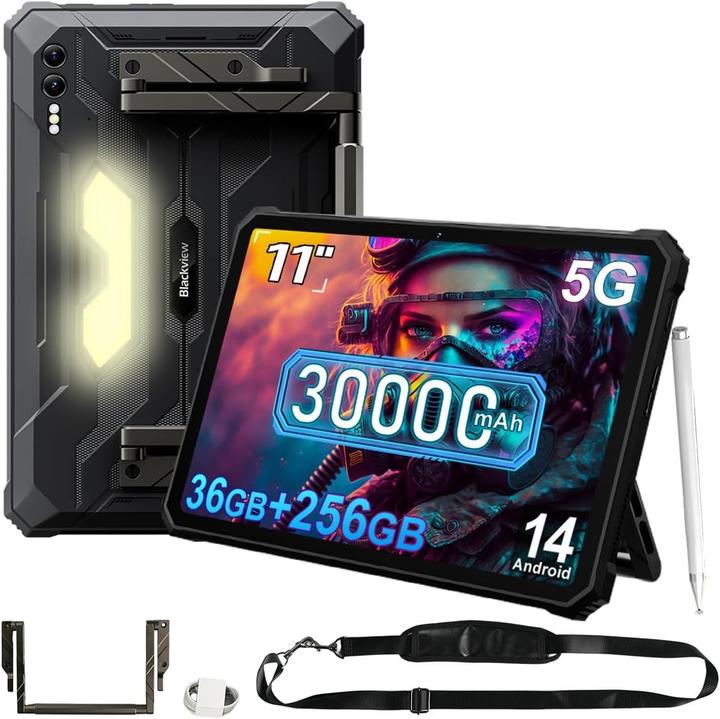 Image du produit Blackview Active 10 Pro (5G, 10.95", 256 Go, Noir)