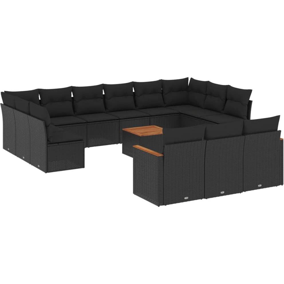 VidaXL, Gartenlounge, 10-tlg. Garten-Lounge-Set mit Kissen
