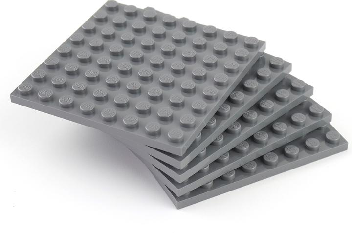 Immagine prodotto LEGO Piastre da costruzione 8x8 Grigio scuro - Le piastre possono essere costruite su entrambi i lati - (41539, Accessori LEGO)