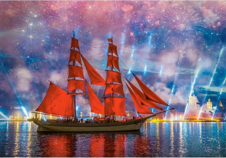 Actual product image Castorland Red Frigate 1000 pcs Puzzle Game 1000 piece(s) Ships (1000 pieces)