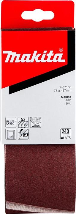 Actual product image Makita Sanding belt 76x457mm grain 240 (P240)
