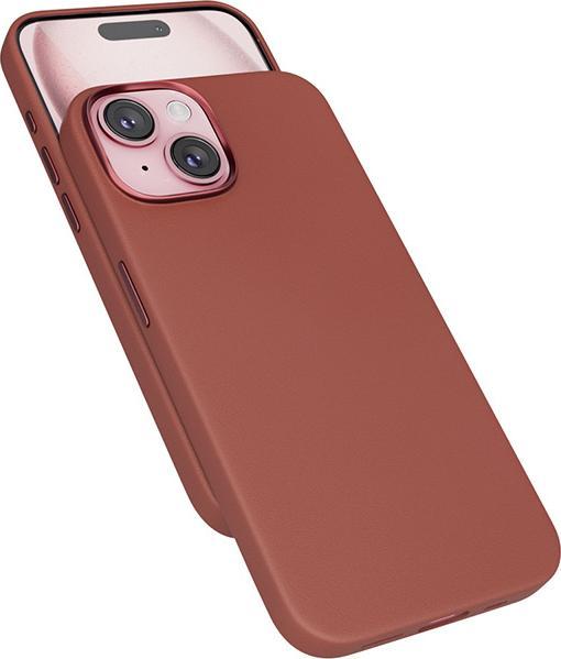 Actual product image Epico Mag+ Leather Case, iPhone 15 - Case, Brown (Apple iPhone 15)