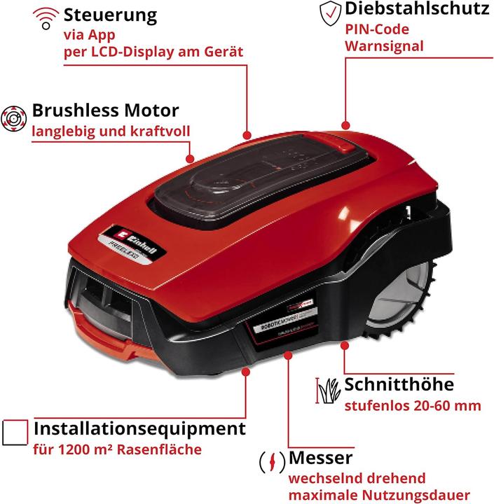 Actual product image Einhell Freelexo 1200 LCD BT (1200 m²)