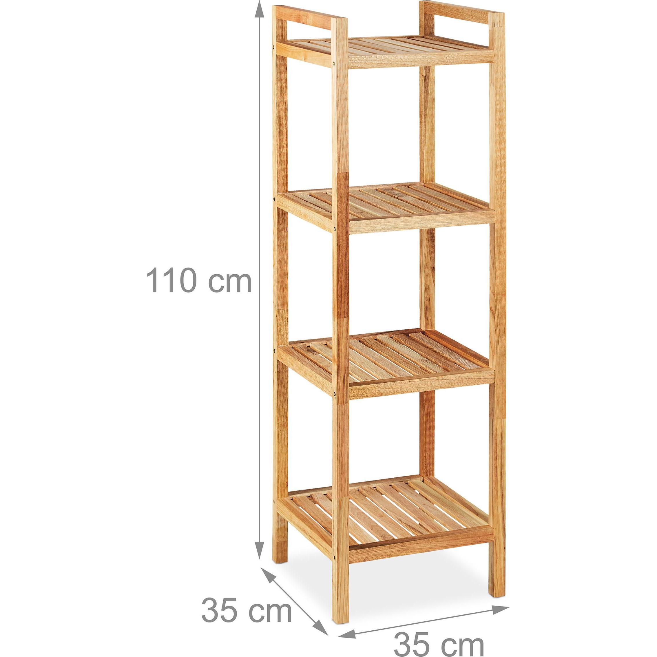 Thumbnail - Relaxdays, Badezimmerregal, Badregal (35 x 35 x 110 cm)