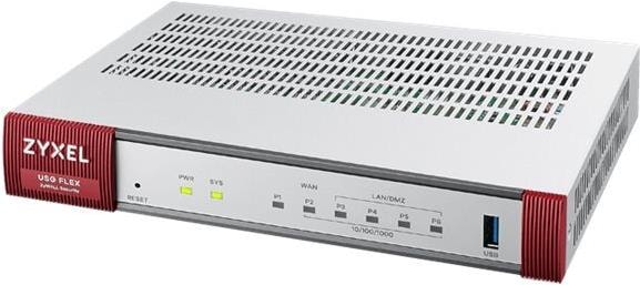 Actual product image Zyxel USGFLEX 100HP Security Bundle Firewall 1x Gbit PoE+
