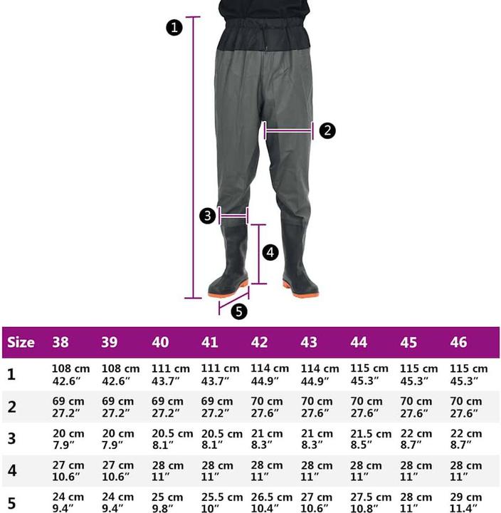 Produktbild vidaXL Wathose (46)