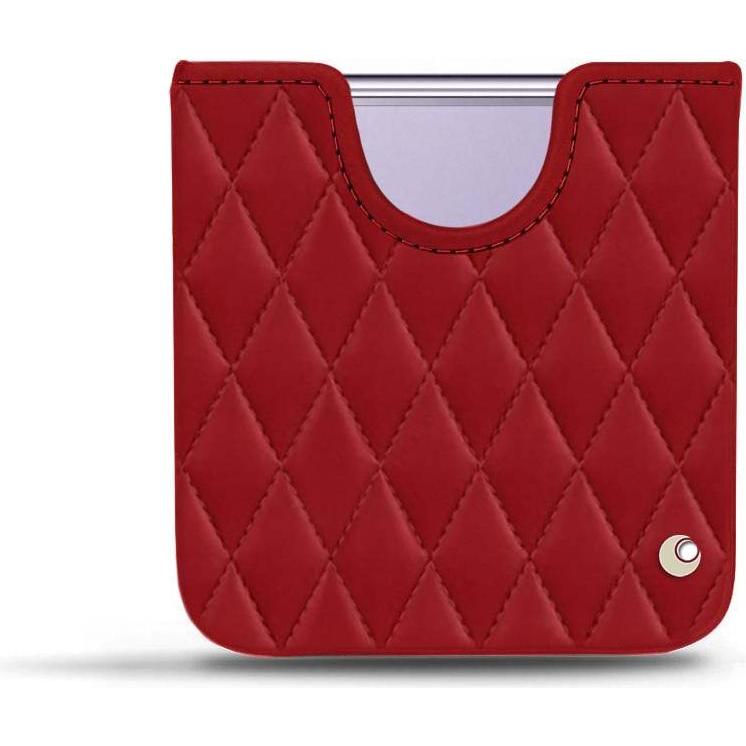 Noreve Lederschutzhülle (Samsung Galaxy Z Flip4), Smartphone Hülle, Rot