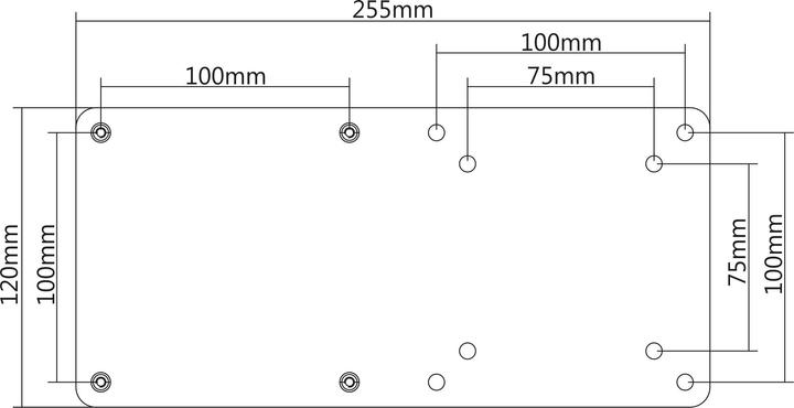 Productafbeelding InLine Montagecomponent (montageplaat) voor Mini-PC (Diverse)