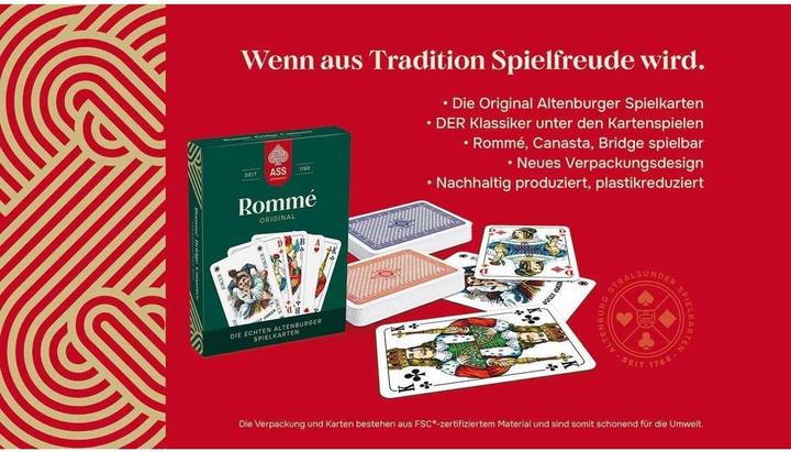 Productafbeelding Cartamundi Romme/Canasta/Bridge 2x55 kaarten in kaartendoosje (Duits)
