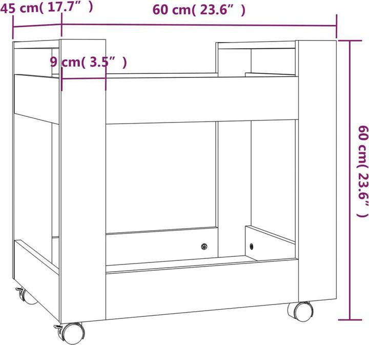 Produktbild vidaXL Bürowagen