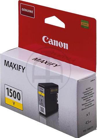 Actual product image Canon Pgi-1500 (Y)
